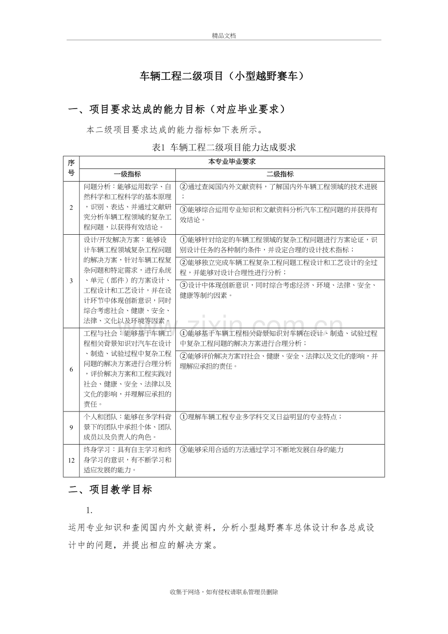 车辆工程二级项目大纲教学内容.doc_第2页