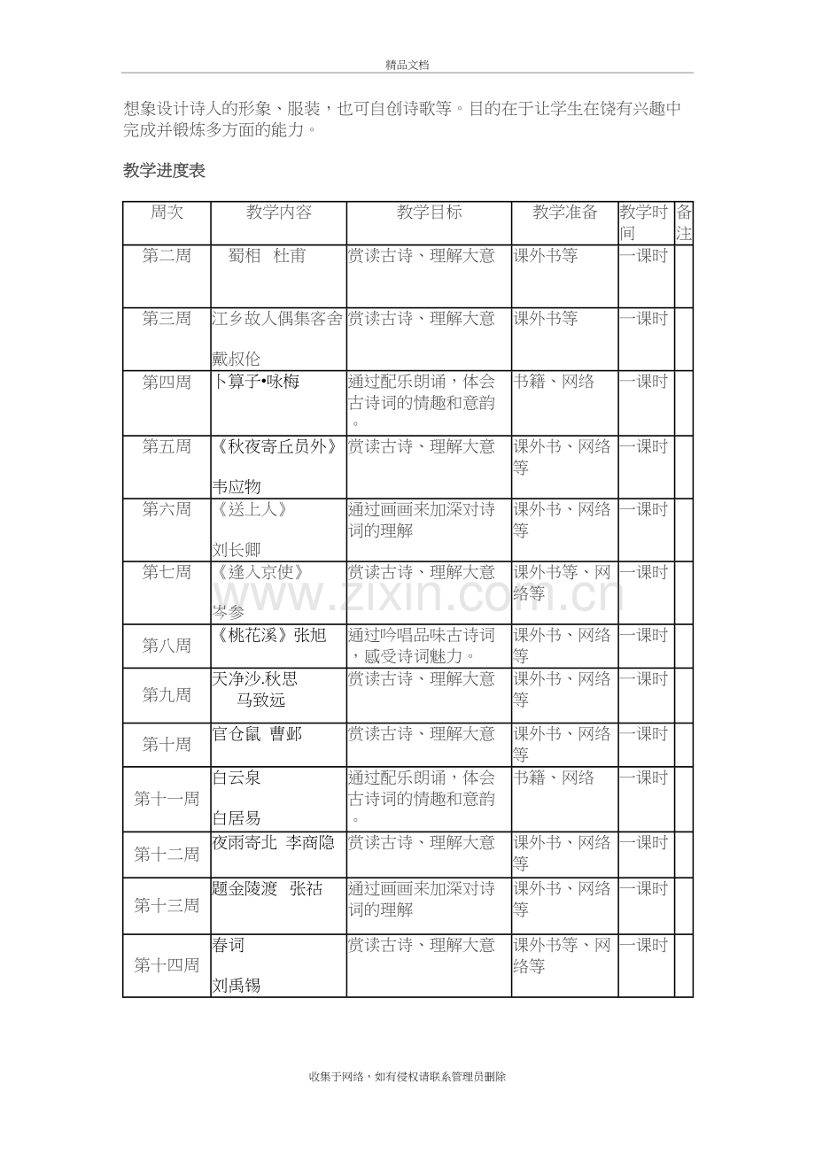 五年级下册-古诗词教学计划培训讲学.doc_第3页