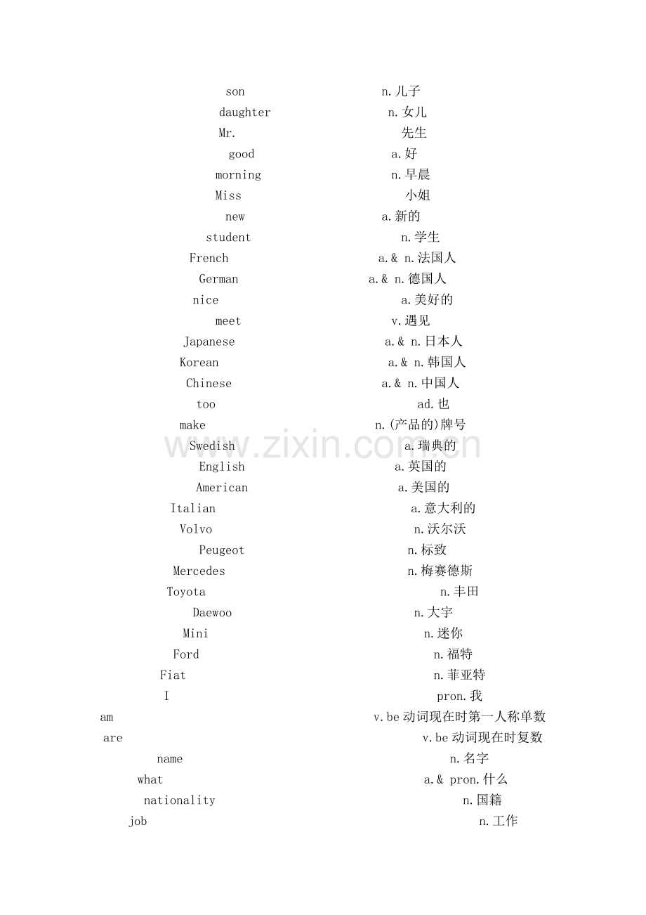 新概念英语第一册单词大全(900个)复习过程.doc_第2页