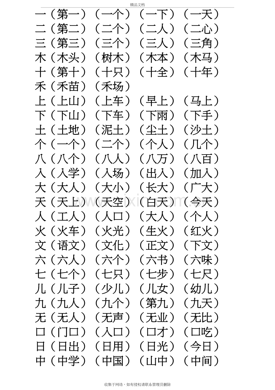 一年级上组词说课材料.doc_第2页