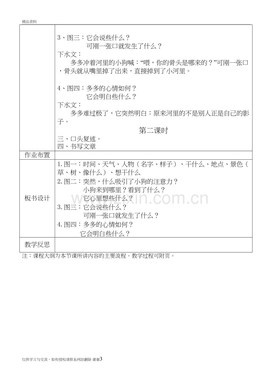 二年级看图作文《小狗与骨头》讲解学习.doc_第3页