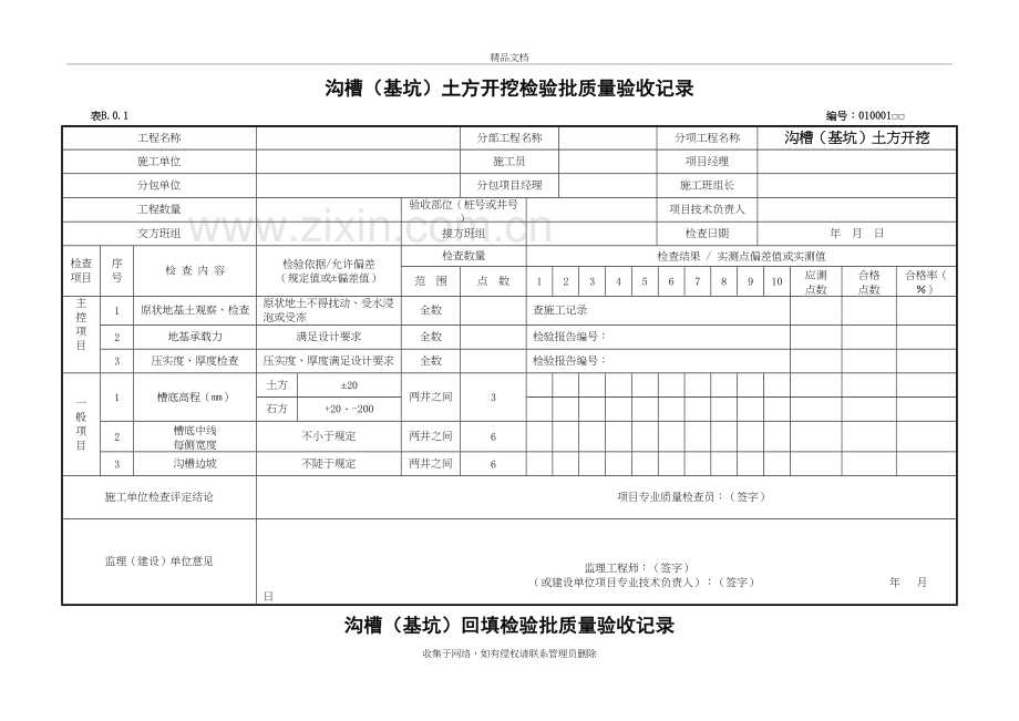 市政工程资料检验批新表格(资料必备)知识分享.doc_第2页