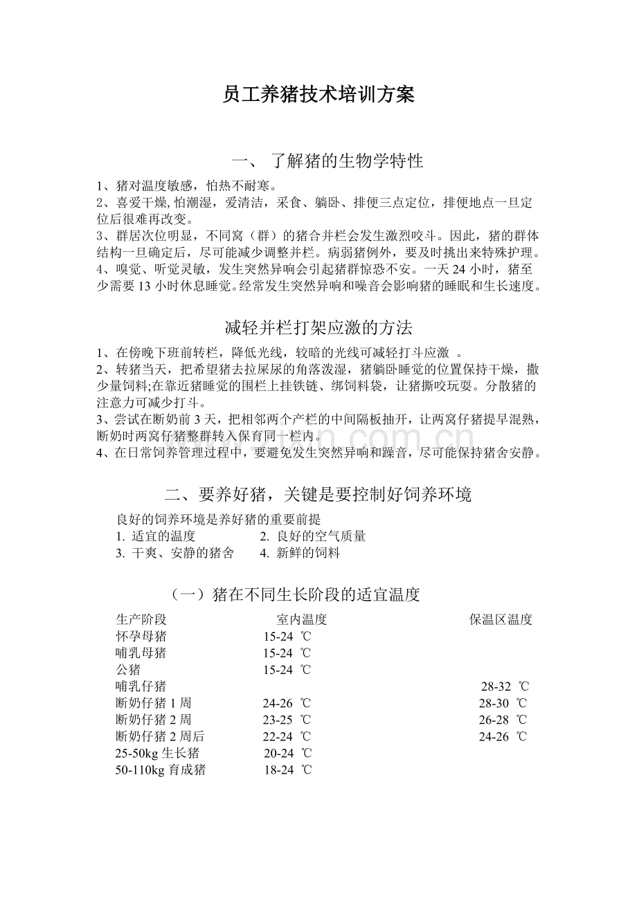 猪场员工培训方案资料.doc_第1页