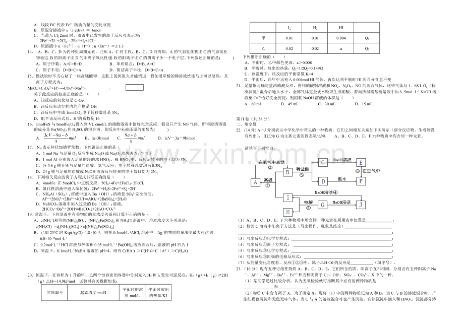 新课标Ⅱ第四辑2022届高三上学期第三次月考-化学-Word版含答案.docx_第2页