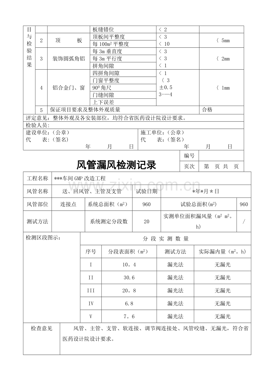 空调净化工程竣工验收单及附件.doc_第3页