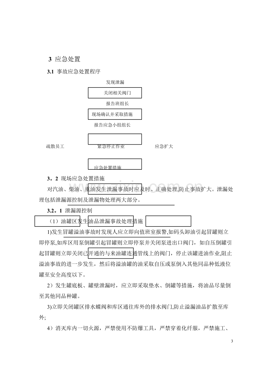 油品泄漏、中毒现场处置方案.doc_第3页