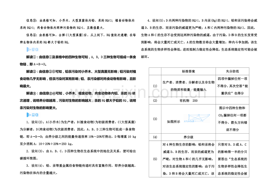 2022届高考生物一轮复习课时作业37-生态环境的保护高考可能出现的题型-.docx_第2页