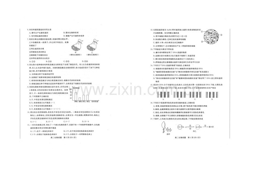 【ks5u发布】山东省德州市2020-2021学年高二上学期2月期末统考生物试题扫描版含答案.docx_第2页