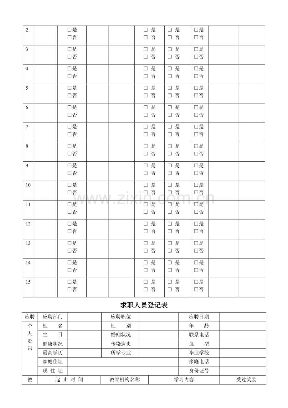 家装公司客户管理常用表格.doc_第2页