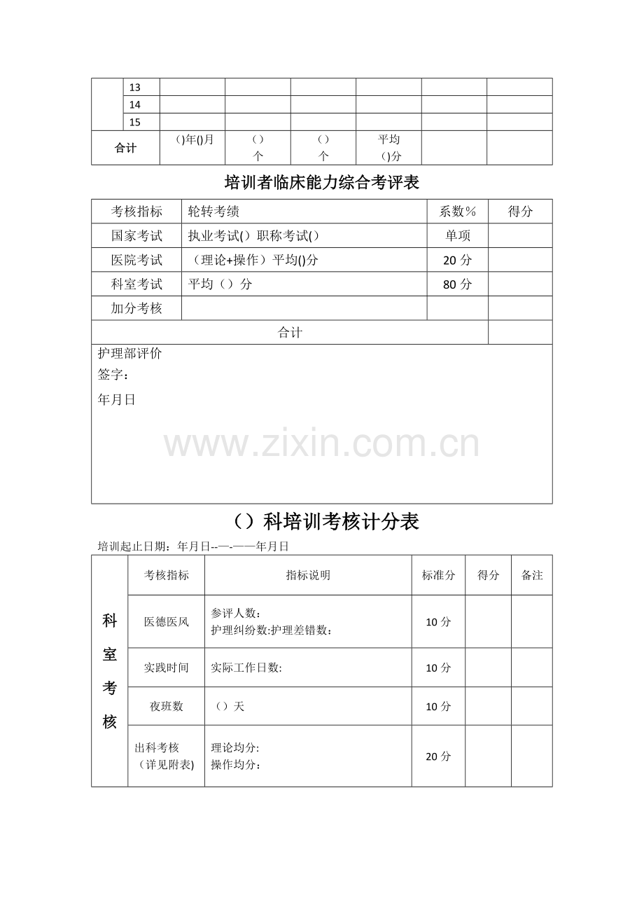 新入职护士规范化培训考核登记手册.doc_第3页