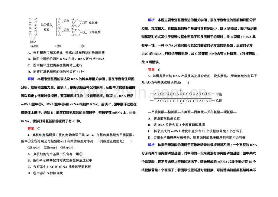 2022届高考（新课标）生物总复习：计时双基练20（Word版含解析）.docx_第2页