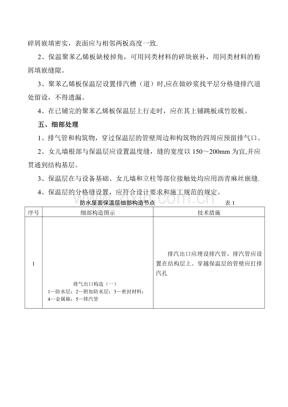 主厂房屋面防水施工方案(SBS卷材)--A.doc_第3页