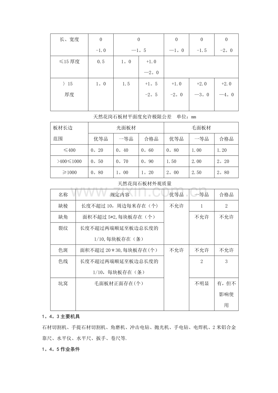 墙面湿贴大理石、花岗岩饰面施工工艺标准.doc_第3页