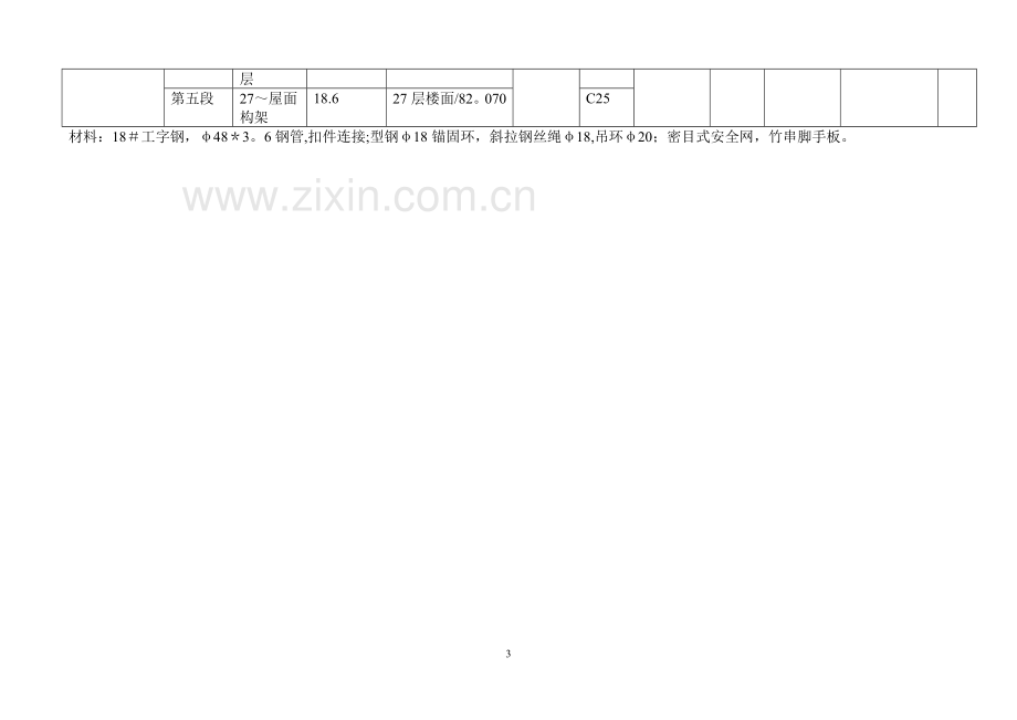 工字钢悬挑脚手架专项施工方案.doc_第3页