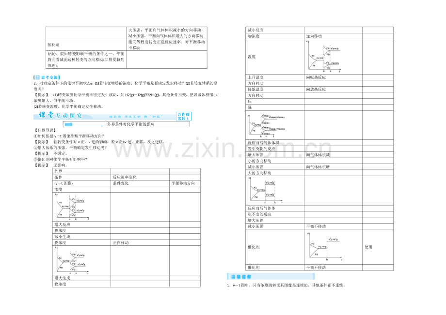 高二人教版化学选修四教案设计：2-3-2《化学平衡移动》-.docx_第2页