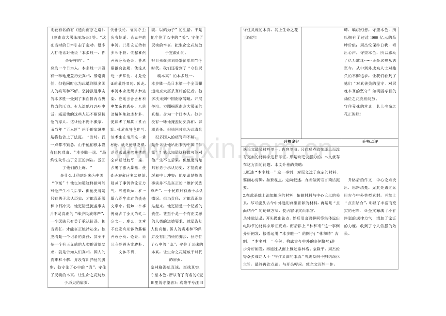 2020-2021学年高一语文语文版必修4学案：第一单元-单元写作-Word版含解析.docx_第3页