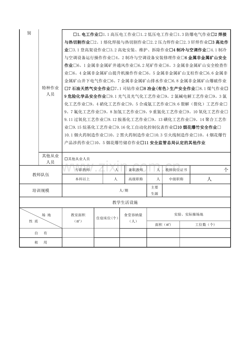 河南安全培训机构资质审批表.doc_第2页