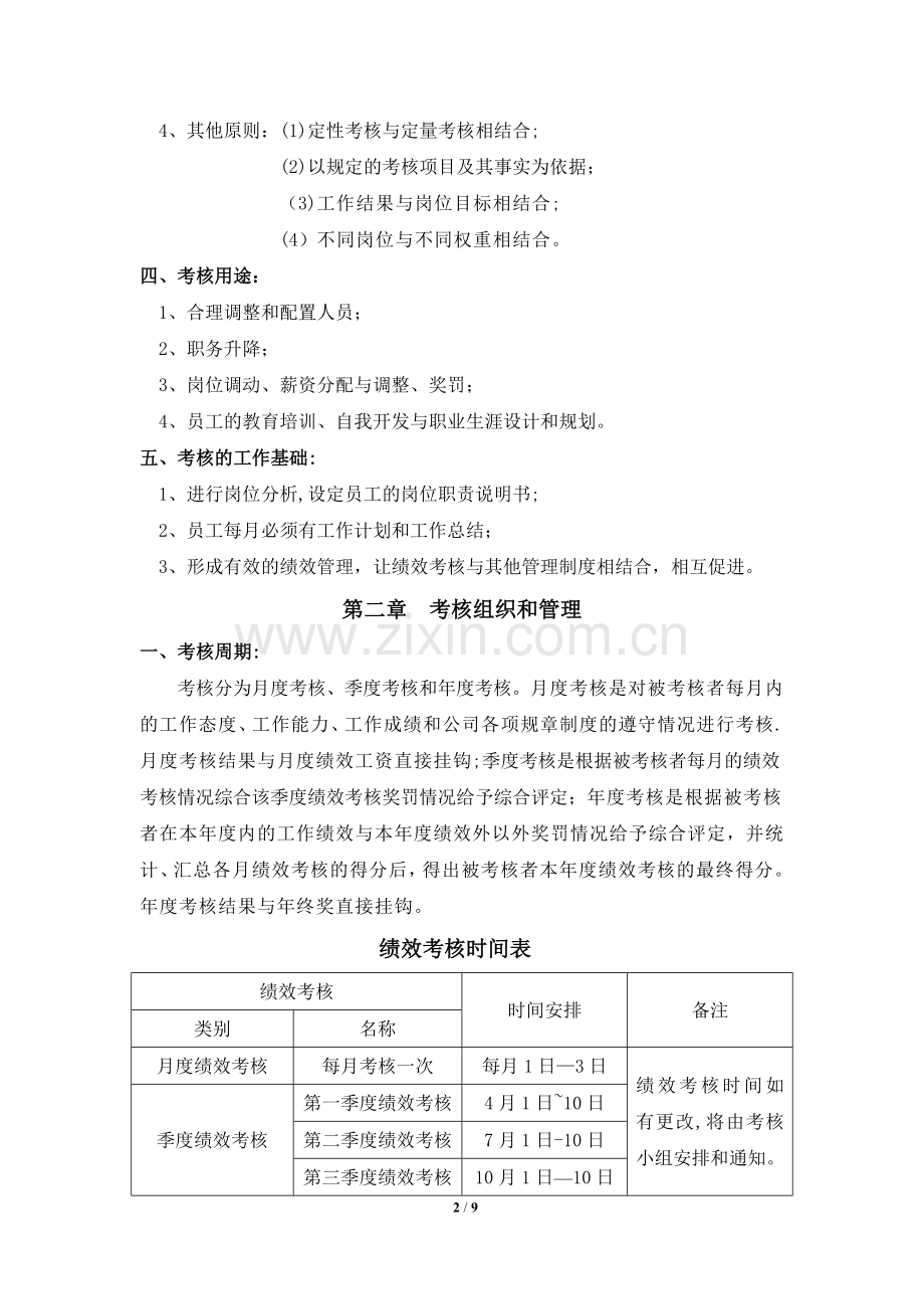 绩效考核试行办法.docx_第2页