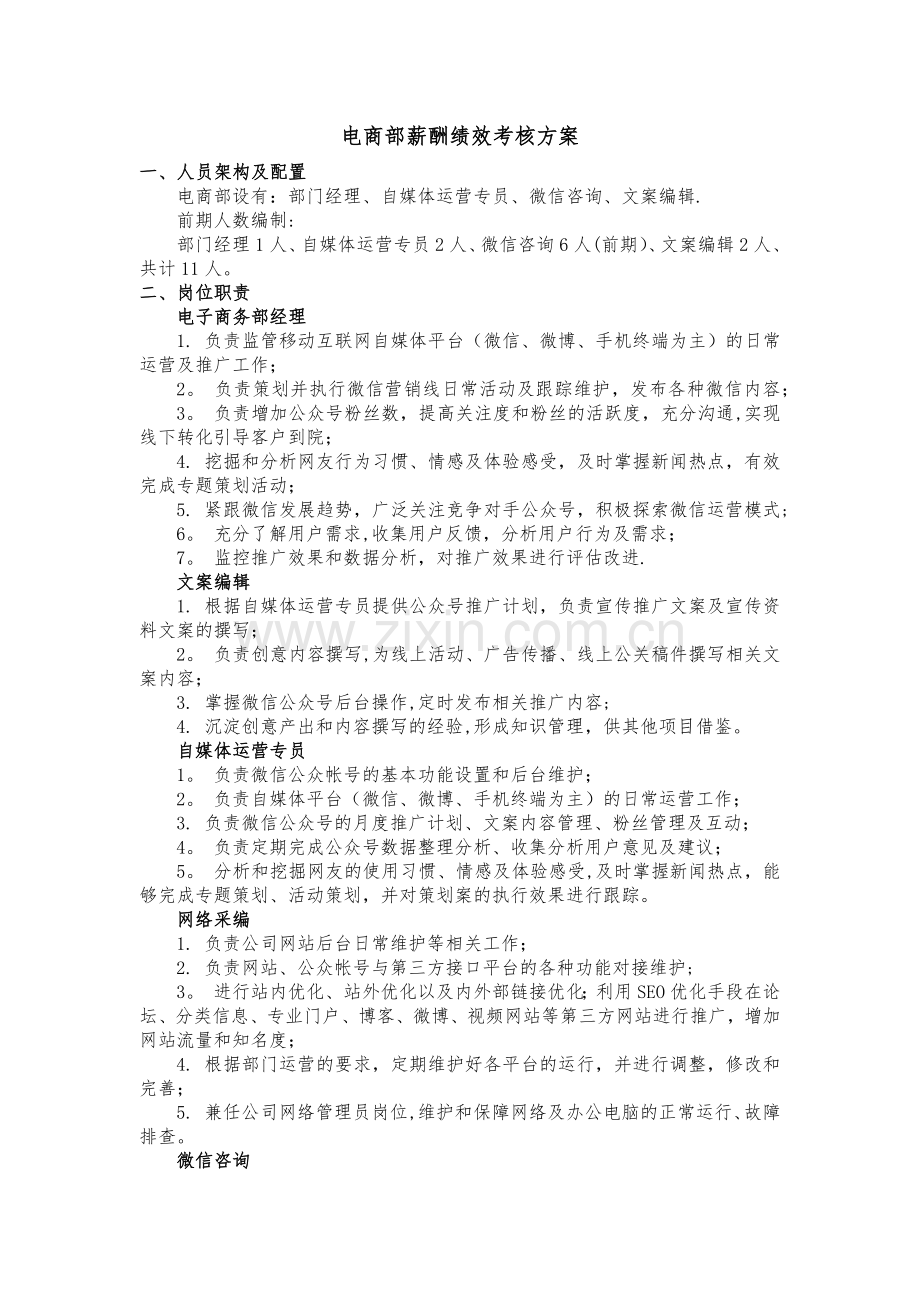 自媒体绩效KPI方案.docx_第1页