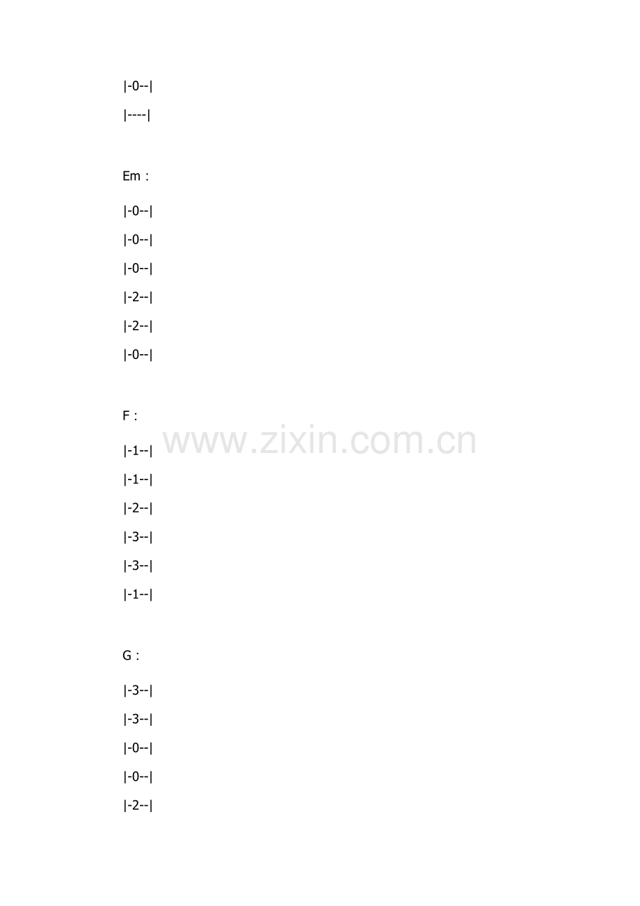 日不落吉他谱温柔版.docx_第2页