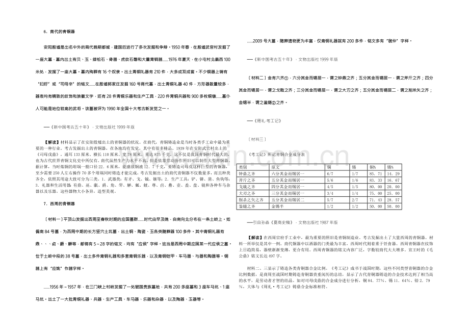 【2022复习参考】历史材料与解析：人教版历史必修2-第2课古代手工业的进步-.docx_第3页