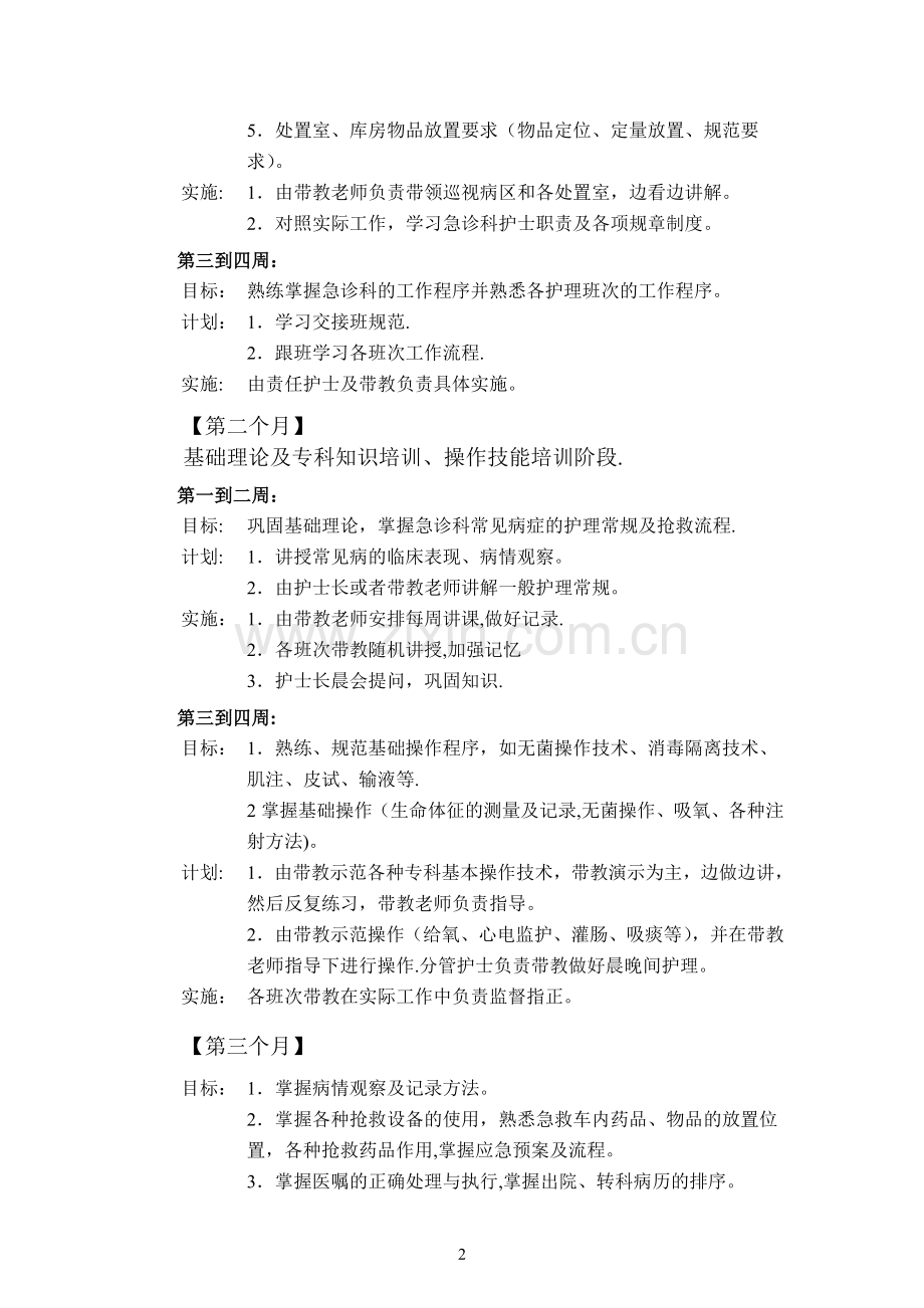 新护士入科培训计划.docx_第2页