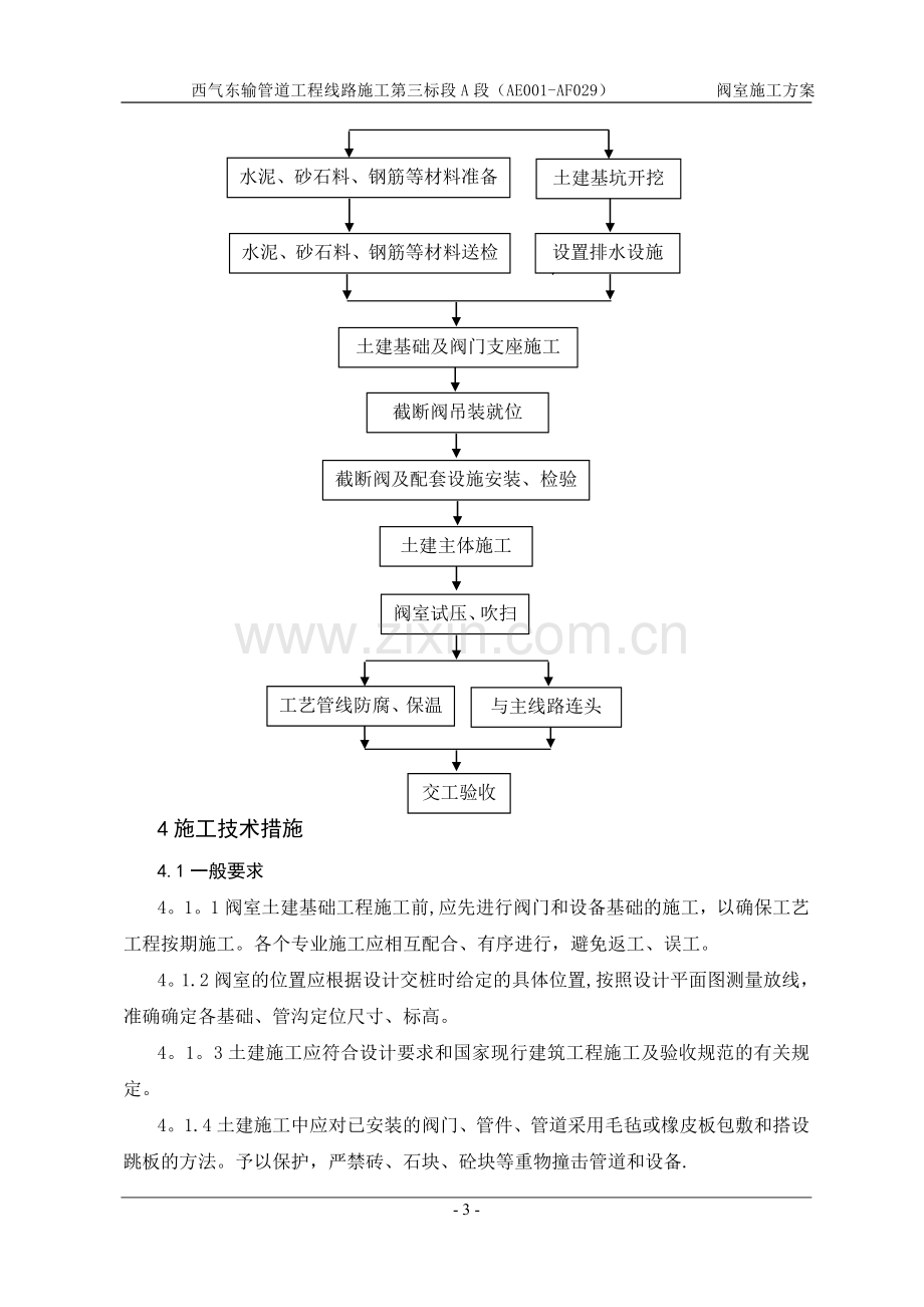 三标段阀室施工方案.doc_第3页