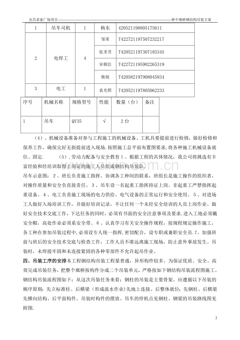 林中廊桥钢结构桥吊装方案.doc_第2页