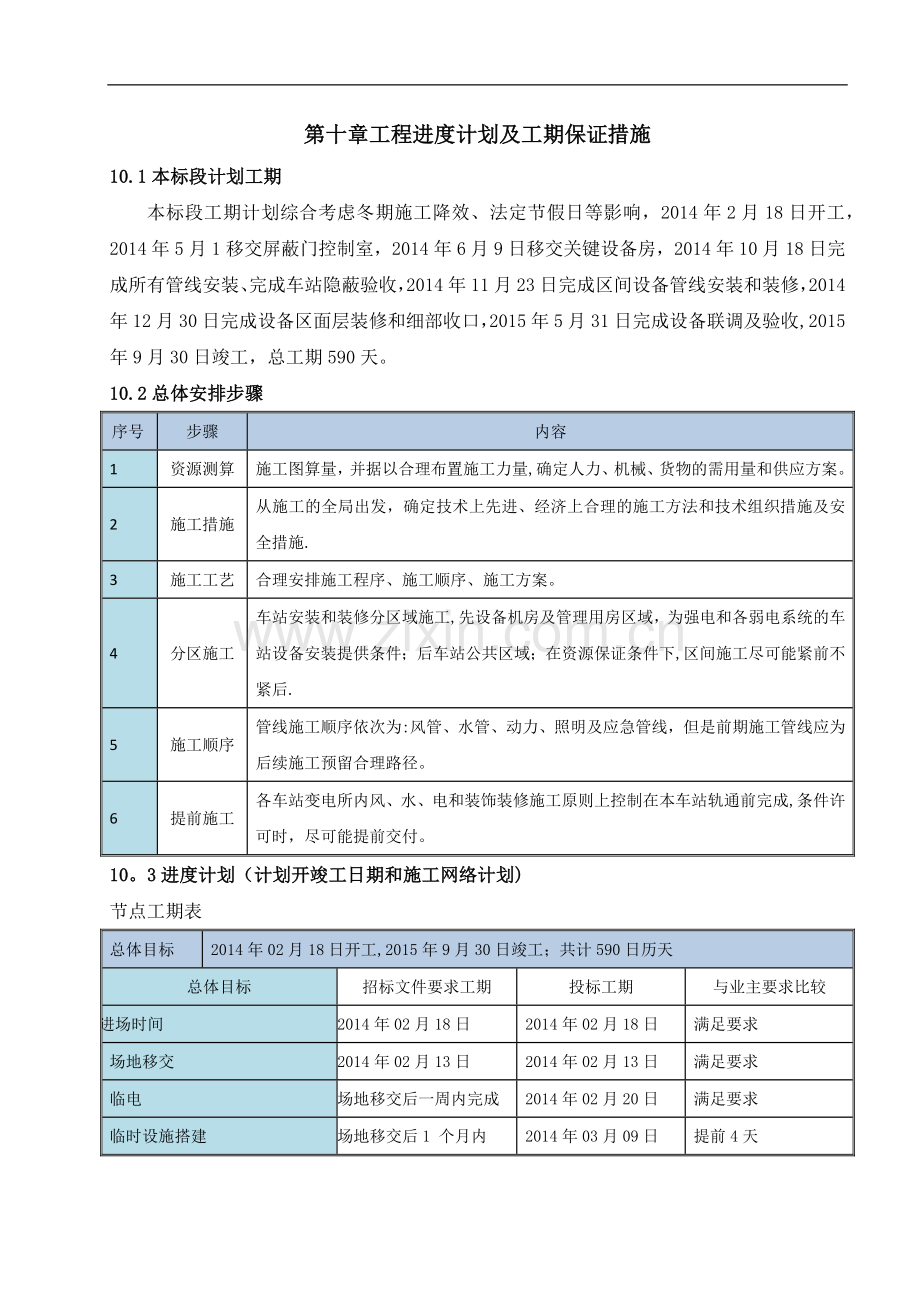 工程进度计划及工期保证措施.doc_第1页