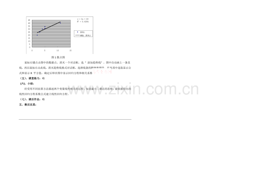 高中数学(北师大版)必修三教案：1.8-最小二乘估计-参考教案2.docx_第3页