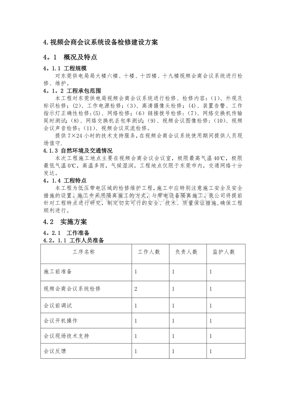 视频会商会议系统设备检修建设方案.doc_第1页