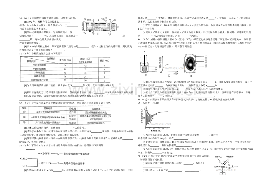 天津市和平区2020-2021学年高二上学期期中考试-生物试卷-Word版含答案.docx_第3页