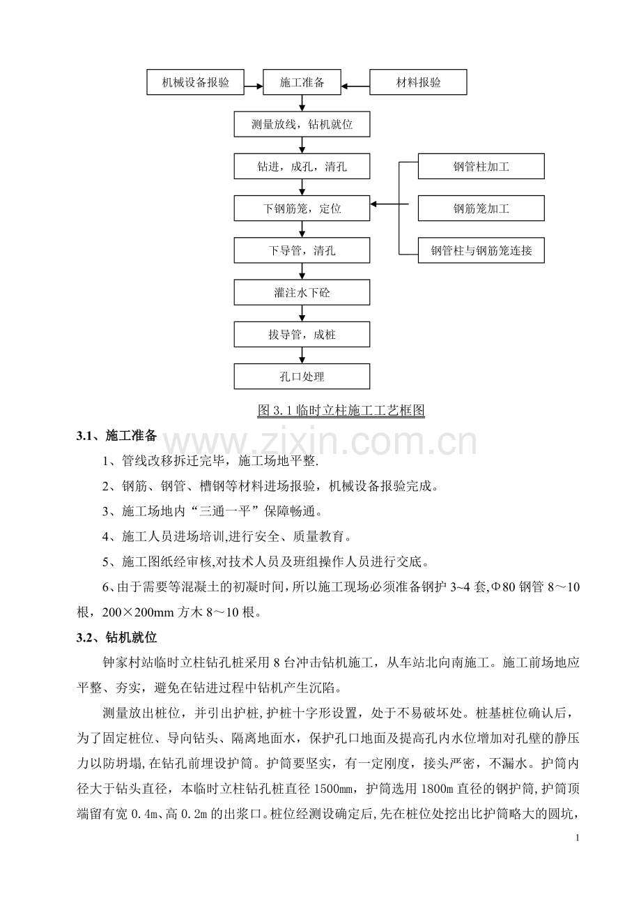 临时立柱施工方案...doc_第3页