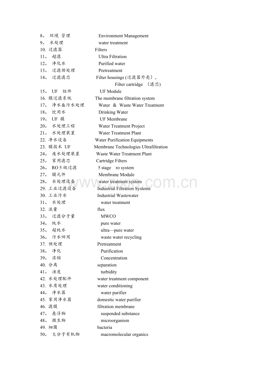 水处理方案常用英文词汇.doc_第3页