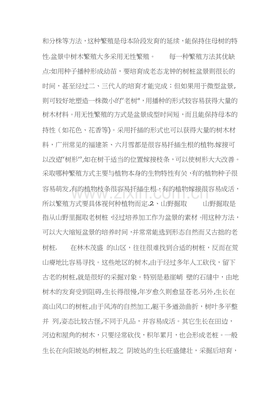 如何挖掘老树桩胚及树桩盆景的栽培和管理.doc_第3页