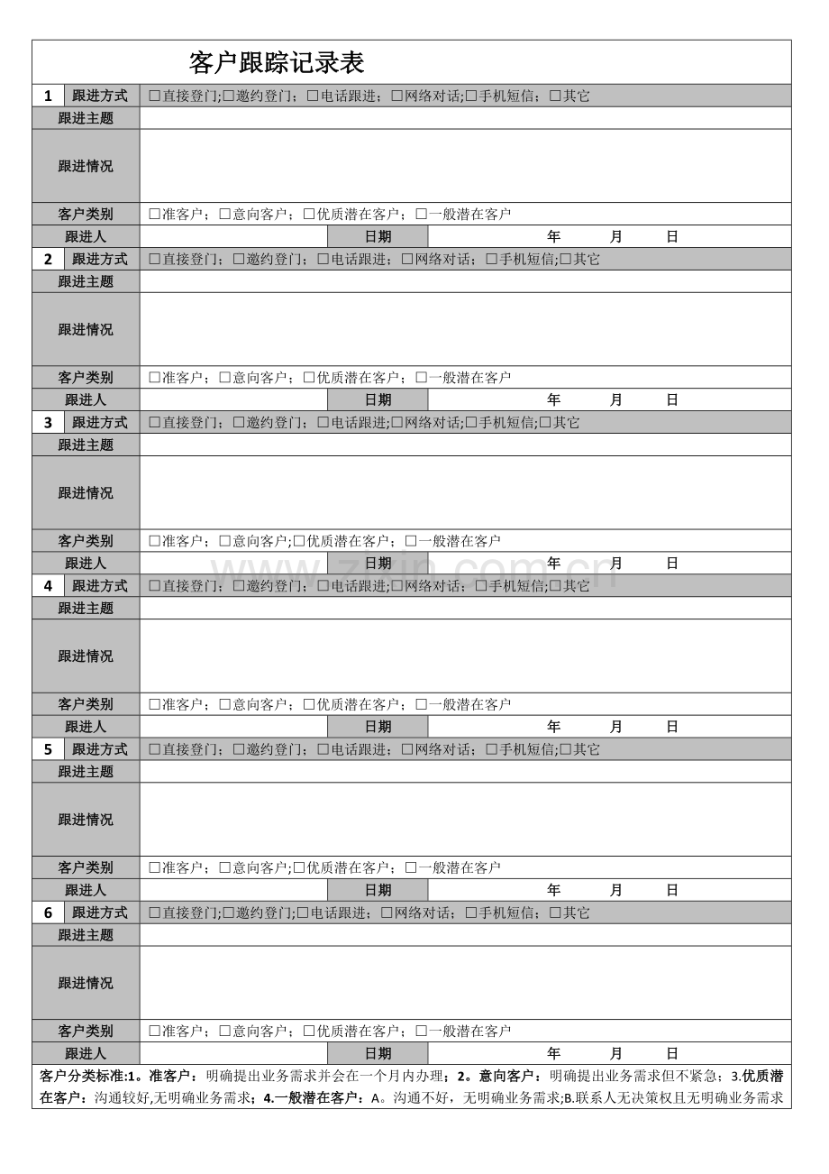 客户跟踪记录表范本.doc_第1页