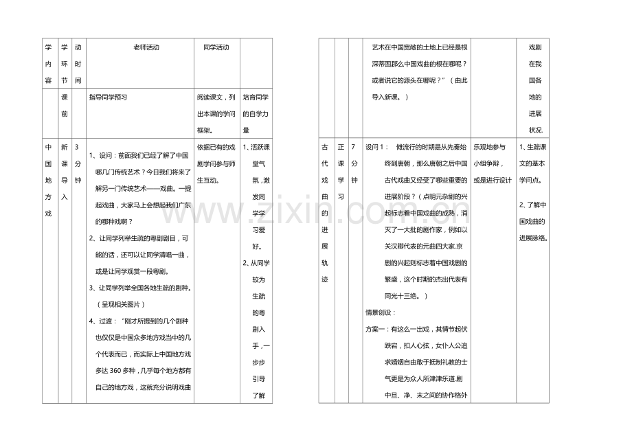 高中历史岳麓版必修三同步学案：第11课-梨园春秋.docx_第2页