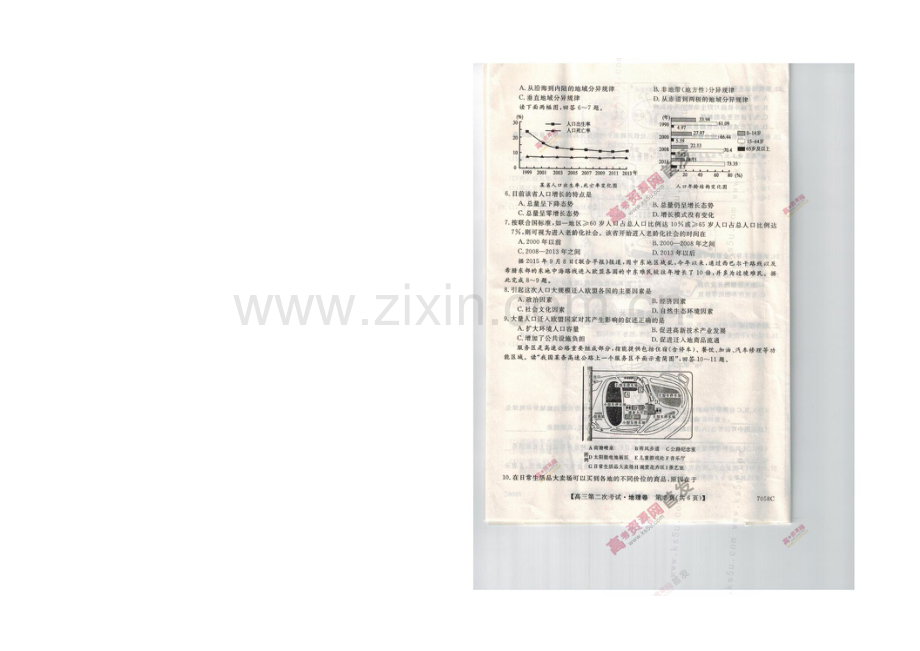 辽宁省葫芦岛市六校协作体2022届高三上学期第二次考试-地理-扫描版含答案.docx_第2页