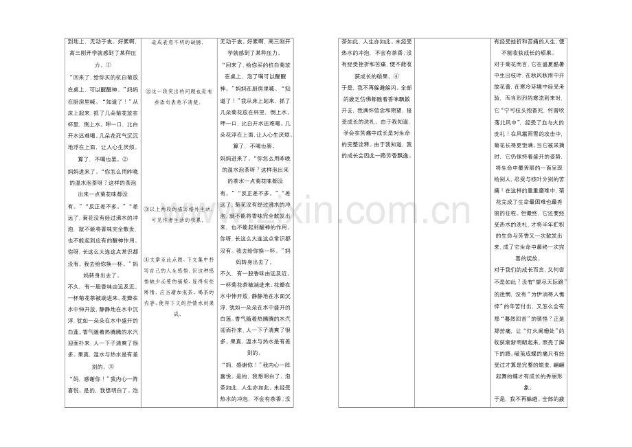 2021-2022学年高一语文(语文版)必修1-学案：第四单元写作-Word版含答案.docx_第2页