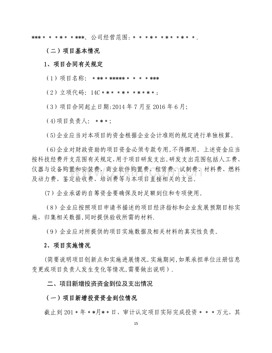 科技型中小企业技术创新项目验收专项审计报告.docx_第3页