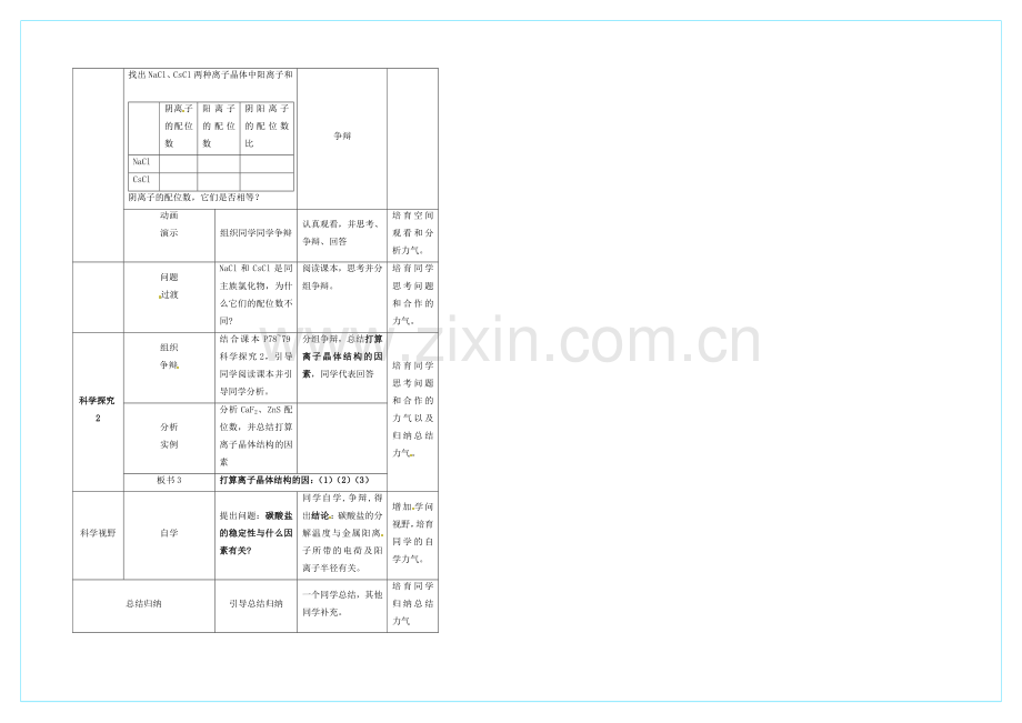 【2020秋备课】高中化学教案新人教版选修3-3.4-离子晶体(第1课时).docx_第2页