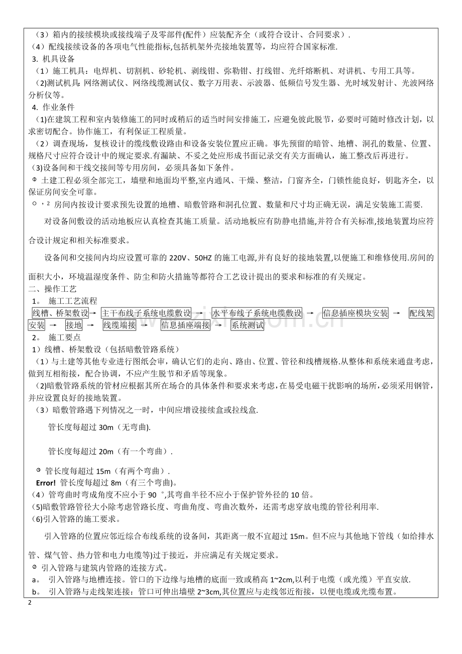 综合布线系统工程技术交底记录.docx_第2页