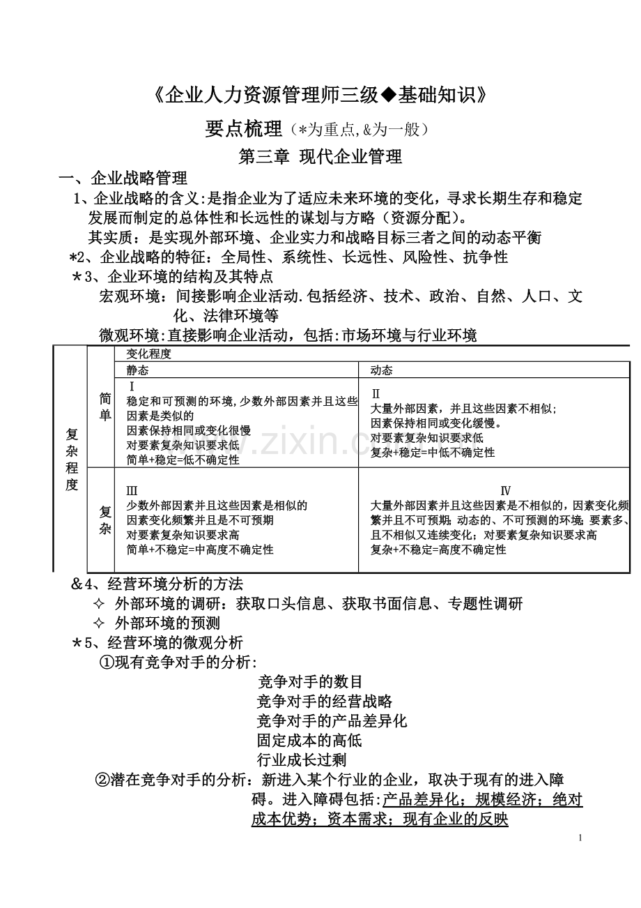 第三章-现代企业管理要点知识.doc_第1页