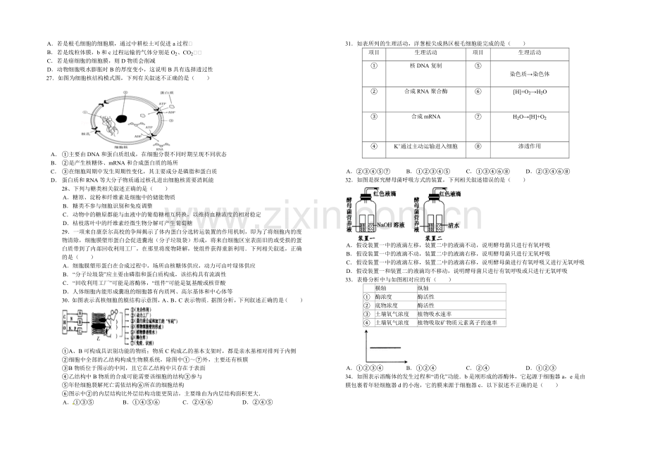 湖南省浏阳一中2020-2021学年高二下学期期末考试-生物-Word版含答案.docx_第3页