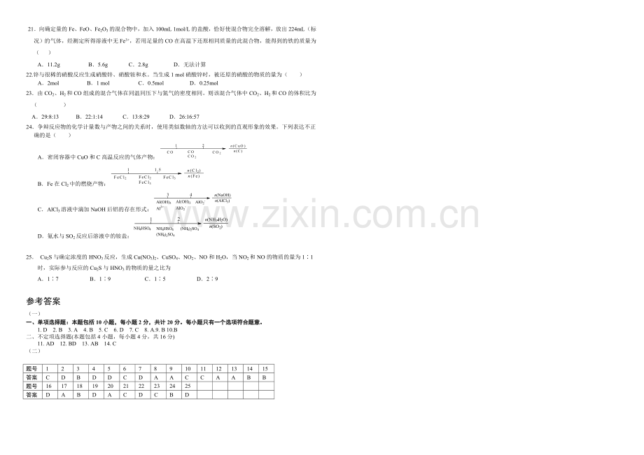 高三优题训练系列之化学(12)Word版含答案.docx_第3页