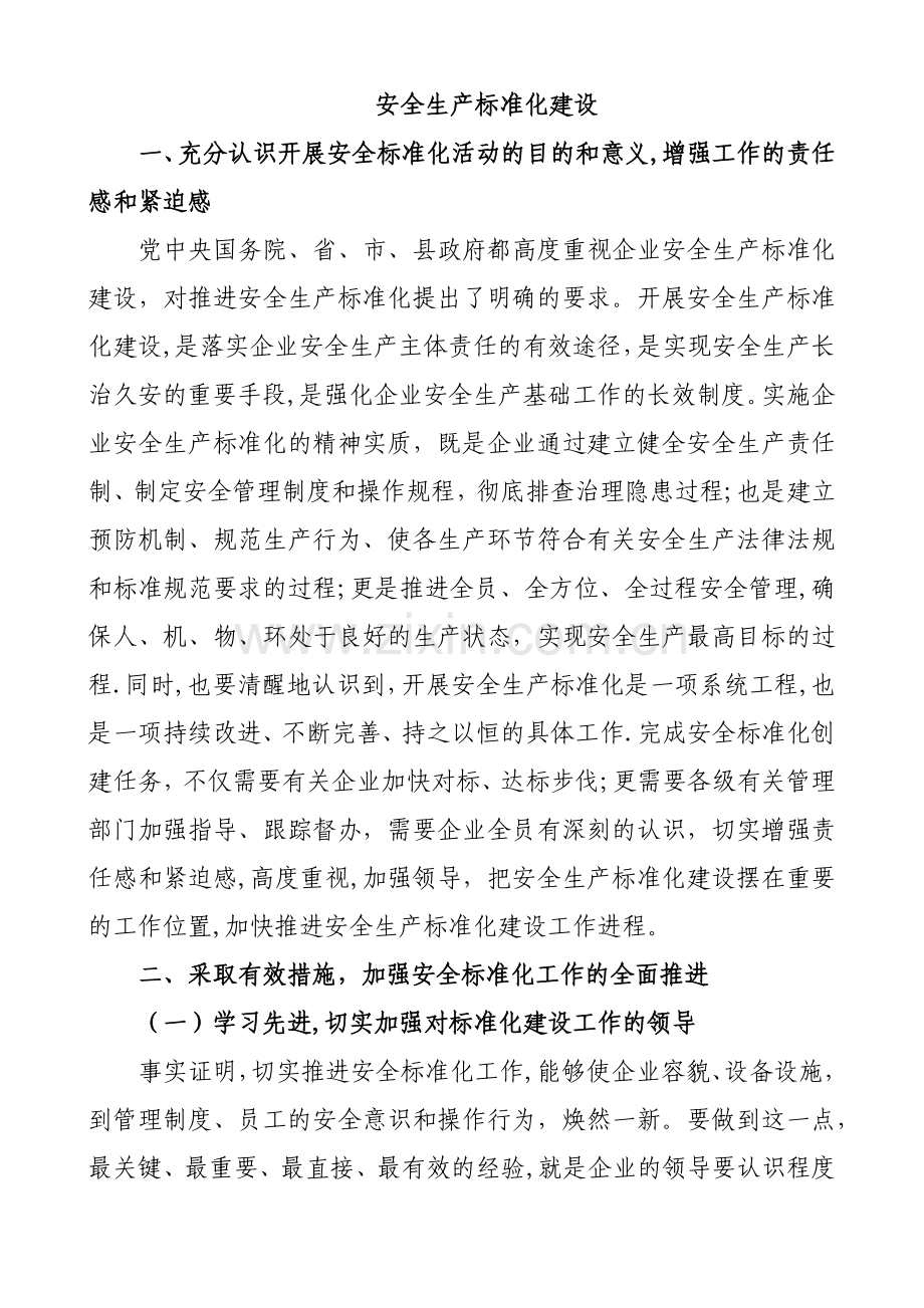 安全生产标准化建设.docx_第1页