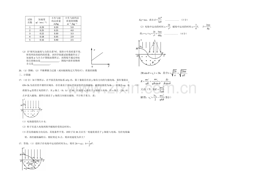 山东省菏泽市2020-2021学年高二上学期寒假作业(三)物理Word版含答案.docx_第2页