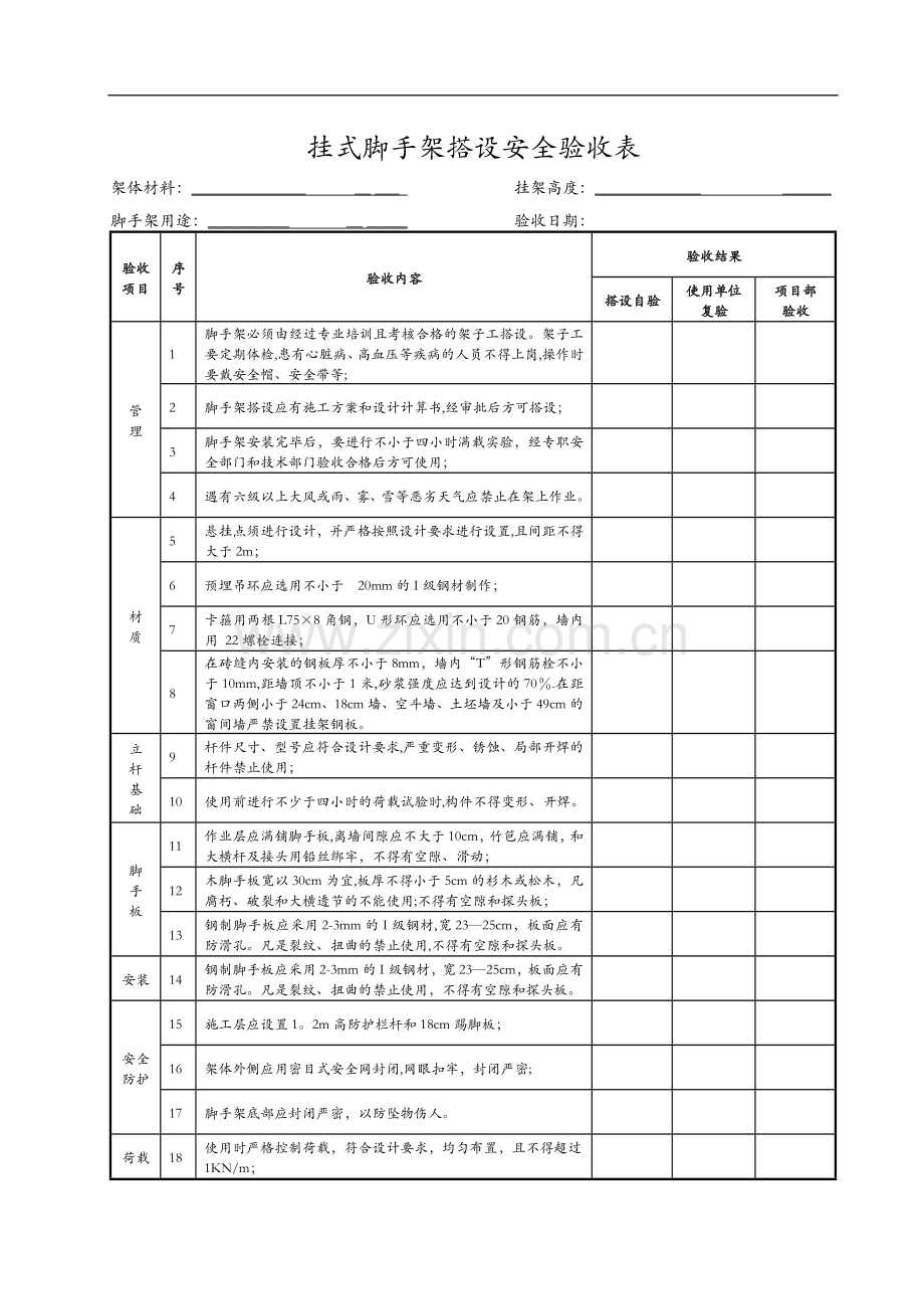 脚手架验收表42563.doc_第3页