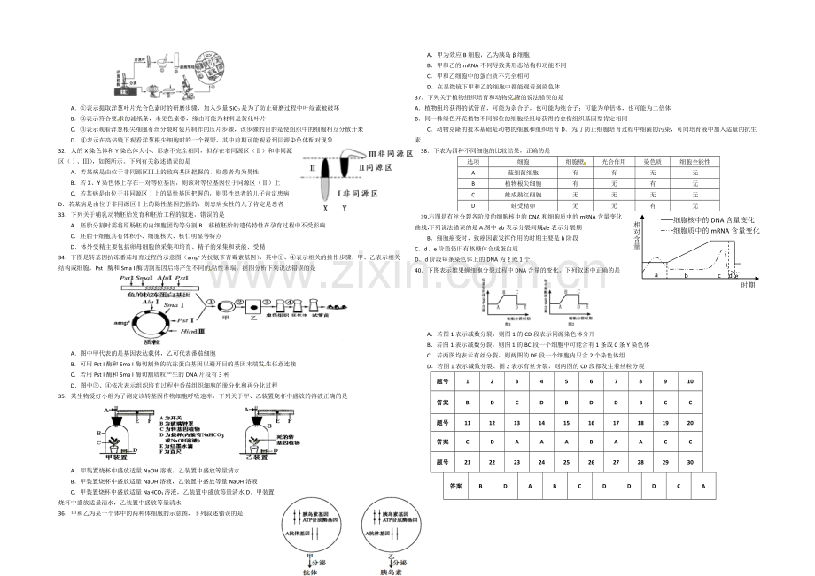 2021年高考生物小题专练系列3-Word版含答案.docx_第3页