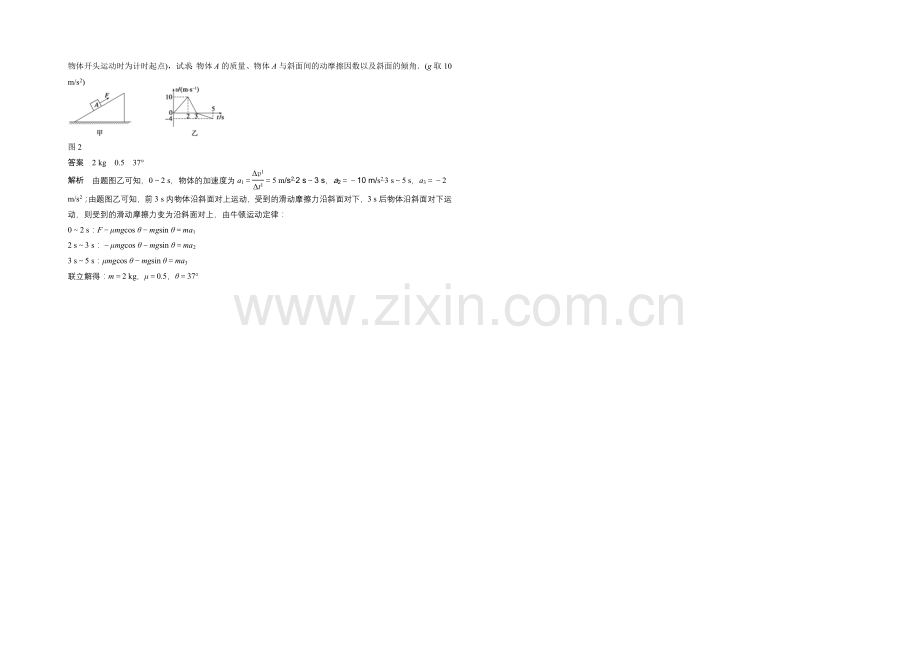 2020-2021学年高中物理(沪科版)必修一模块要点回眸：第29点-解决力学问题的三种基本功.docx_第2页